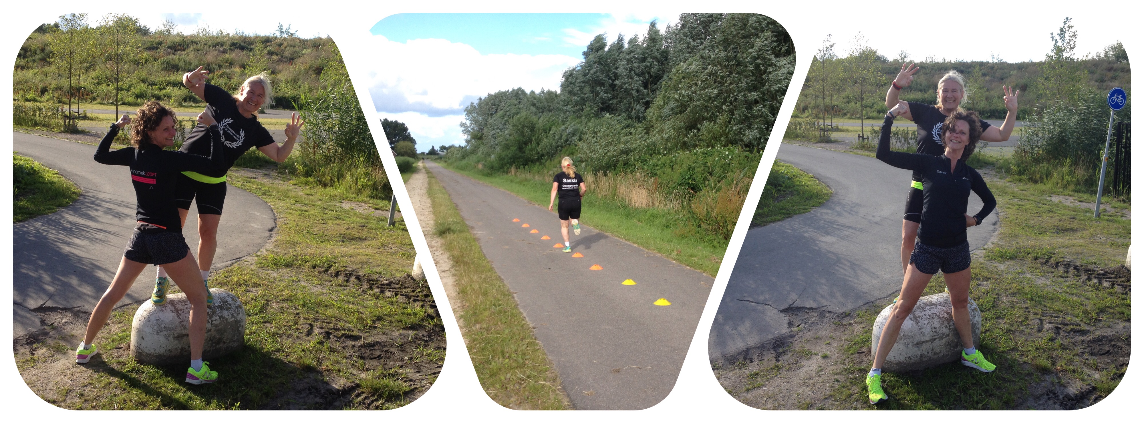 Sas loopt met AnnemiekLoopt